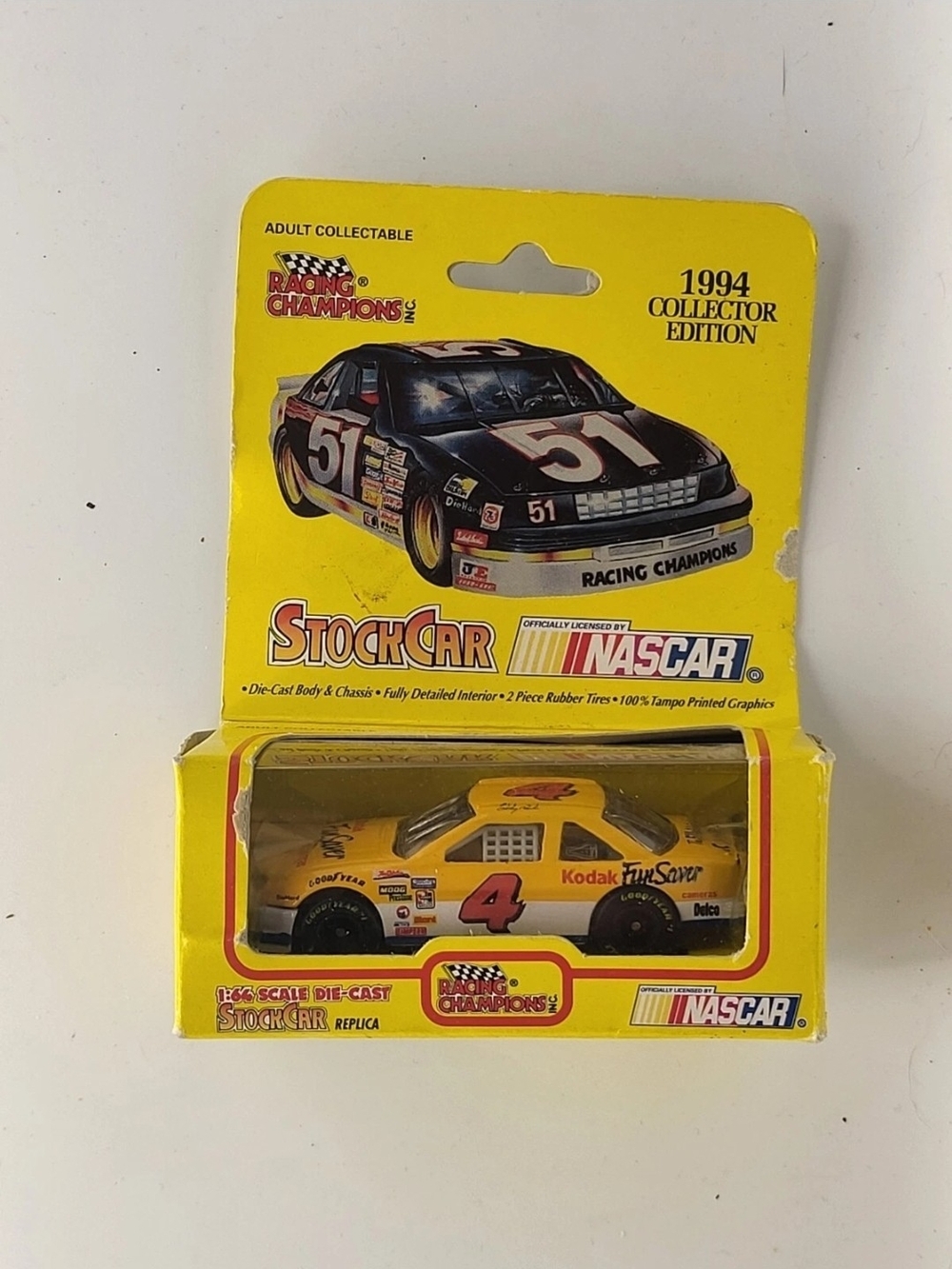 Racing Champions 1994 Collector Edition Sterling Marlin #4 Stock Car Diecast